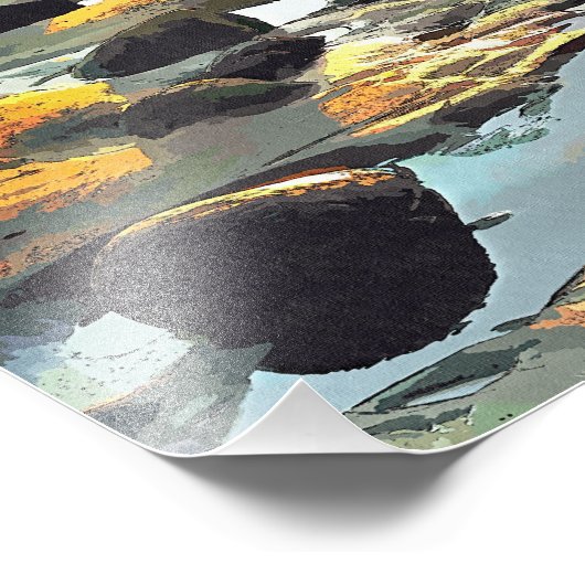 DE BEACH FOTO AFDRUK (Hoek)