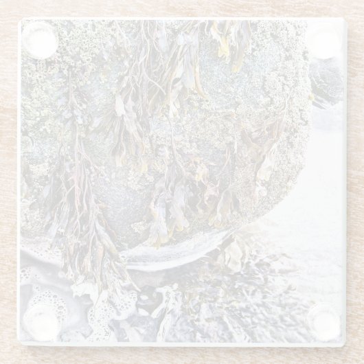 DE BEACH GLAZEN ONDERZETTER (Achterkant)