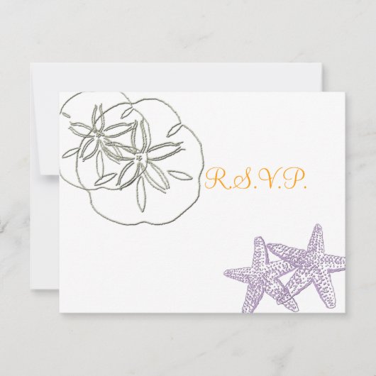 De Beach Invitaties RSVP vereisen 5x7 uitnodiginge (Voorkant)