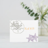 De Beach Invitaties RSVP vereisen 5x7 uitnodiginge (Staand voorkant)