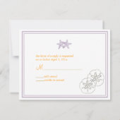 De Beach Invitaties RSVP vereisen 5x7 uitnodiginge (Achterkant)