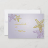 De Beach Invitaties RSVP vereisen 5x7 uitnodiginge (Achterkant)