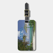 DE BEACH IS MIJN GEWELDIGE PLAATS/BEACH SCENE BAGAGELABEL (Voorkant verticaal)