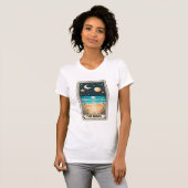 De Beach Tarot Kaart T-shirt (Voorkant volledig)