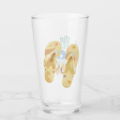 De Beach Teenslippers Towels Summer Graphics Glas (Voorkant)