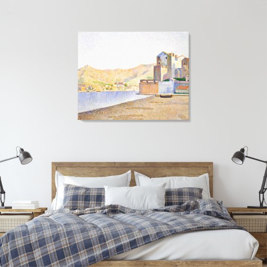 De Beach Town Canvas Afdruk (Insitu (Slaapkamer))