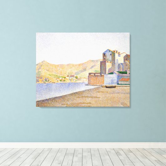 De Beach Town Canvas Afdruk (Insitu (Houten vloer))