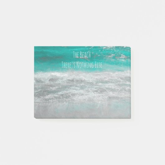 De Beach Turquoise White Tropical Ocean Waves Post-it® Notes (Voorkant)