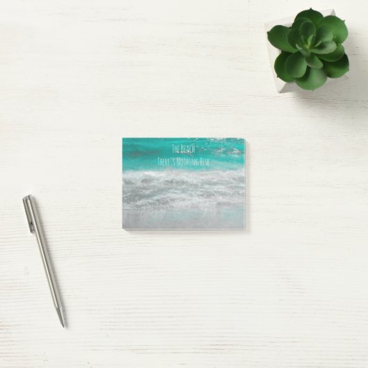 De Beach Turquoise White Tropical Ocean Waves Post-it® Notes (Kantoor)