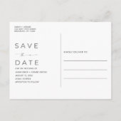 De Beach van de bestemming Foto sparen de Datum Aankondigingskaart (Achterkant)