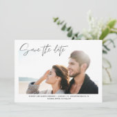 De Beach van de bestemming Foto sparen de Datum Save The Date (Staand voorkant)