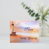 De Beach van de vuurtoren sparen het Briefkaart va (Staand voorkant)