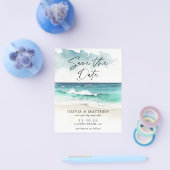 De Beach van de Waterverf van de begroting sparen  Flyer (Enkel)