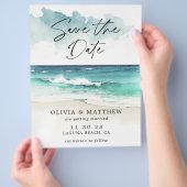 De Beach van de Waterverf van de begroting sparen  Flyer (Hand)