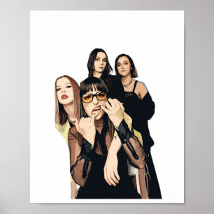 De Beache's Band Kunstwerk Sticker Poster