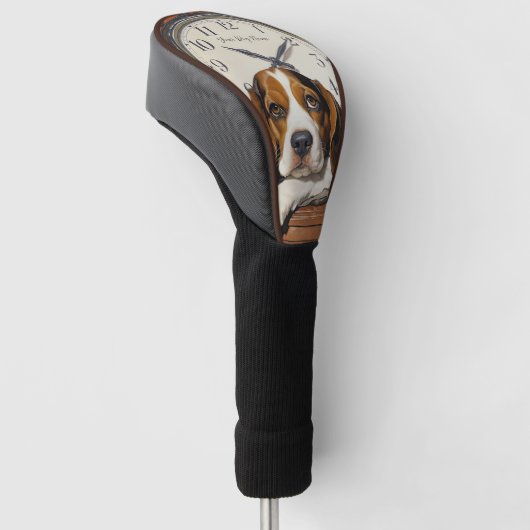 De Beagle Dog 001 - Odessa Leyendecker Golfheadcover (Schuin)