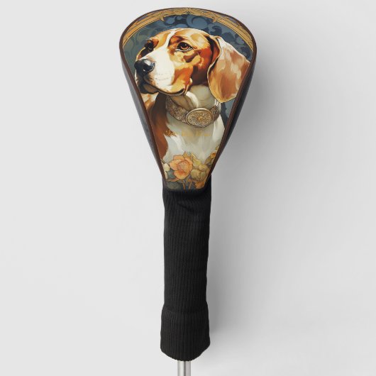 De Beagle Dog 003 - Natalia Mucha Golfheadcover (Voorkant)