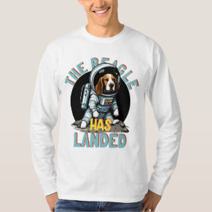 De beagle heeft aangeland t-shirt