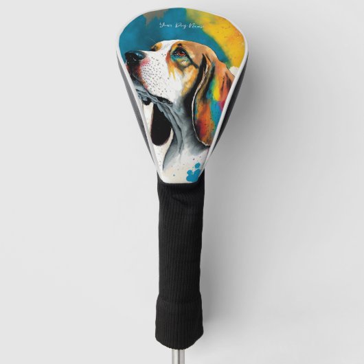 De Beagle Hond - Samenstelling 006 Golfheadcover (Voorkant)