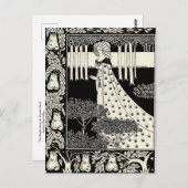 De Beale Isoud bij Joyous Gard van Beardsley Postc Briefkaart (Voorkant / Achterkant)