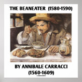 De Beaneater (1580-1590) van Annibale Carracci Poster (Voorkant)
