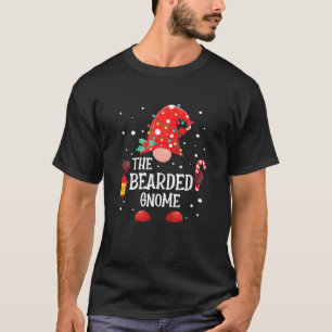 De bearded Gnome Matching Family Kerstgenoom T-shirt