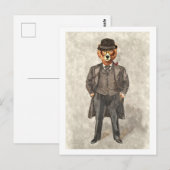 De BEARister een Funny Beer in een Suit Briefkaart (Voorkant / Achterkant)