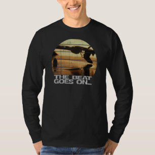 De Beat gaat door... djs Platenspeler muziek re T-shirt