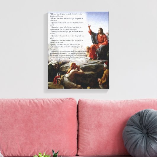 DE BEATITUDES CANVAS AFDRUK (Insitu (Woonkamer))