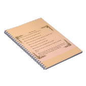 De Beatitudes Notitieboek (Rechterzijde)