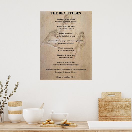 De Beatitudes Poster (Keuken)