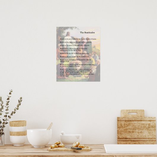 De Beatitudes Poster (Keuken)