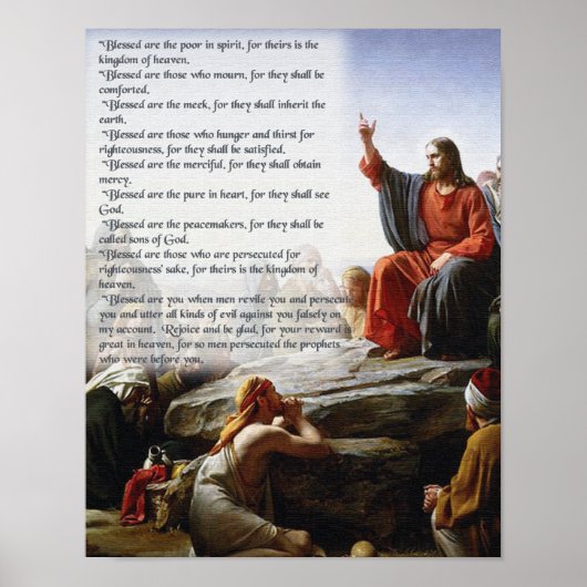 DE BEATITUDES POSTER (Voorkant)