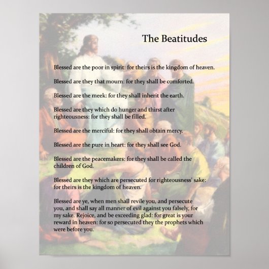 De Beatitudes Poster (Voorkant)