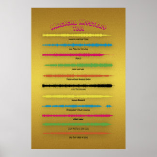 De Beatles Magical Mystery Tour Soundwave Art Poster