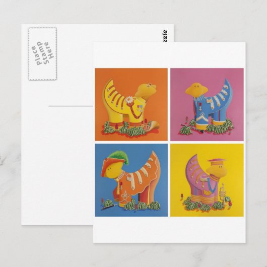 De Beatles Sgt Pepper Briefkaart (Voorkant / Achterkant)