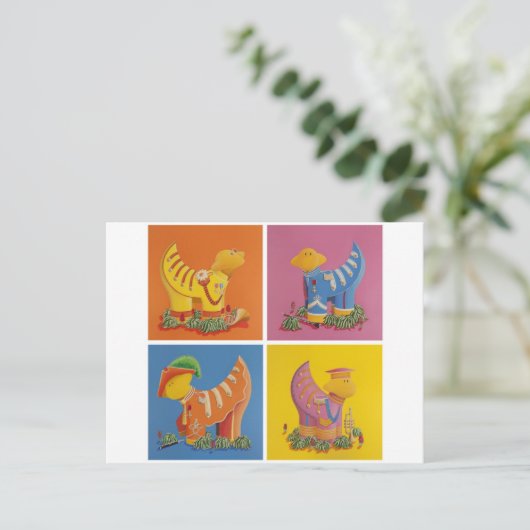 De Beatles Sgt Pepper Briefkaart (Staand voorkant)