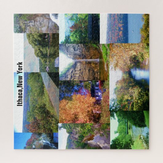 DE BEAUTY VAN ITHACA, NEW YORK LEGPUZZEL (Verticaal)