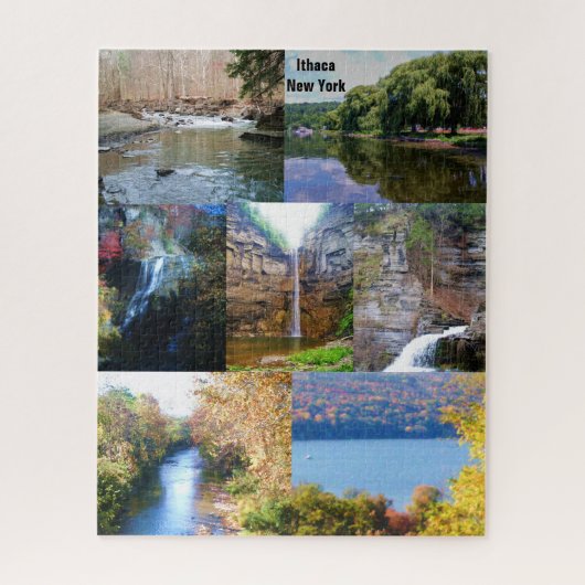 DE BEAUTY VAN ITHACA, NEW YORK LEGPUZZEL (Verticaal)