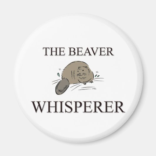 De Beaver Whisperer Magneet (Voorkant)