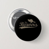 DE BEAVERS RONDE BUTTON 5,7 CM (Voorkant /achterkant)
