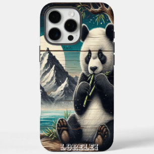 De beboste baars van panda: bamboe verwennerij iPhone 16 pro max hoesje