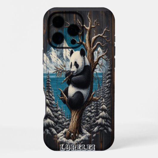 De beboste baars van Panda: Bamboo Repose iPhone Hoesje (Achterkant)