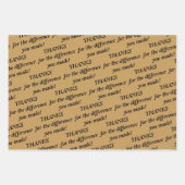 De Bedankt van de stem voor het verschil u rond ma Inpakpapier Vel (Voorkant)