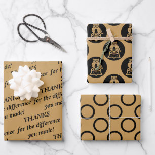 De Bedankt van de stem voor het verschil u rond ma Inpakpapier Vel