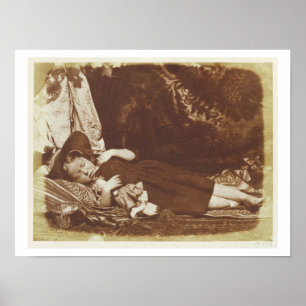 De Bedfellows, c.1843-47 (gezouten papier van Poster