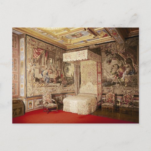 De bedkamer van de koning briefkaart (Voorkant)