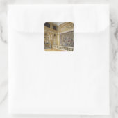 De bedkamer van Louis XIV Vierkante Sticker (Tas)