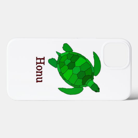 De bedreigde groene Hawaiiaanse Zee schildpad Case-Mate iPhone Case (Achterkant (horizontaal))