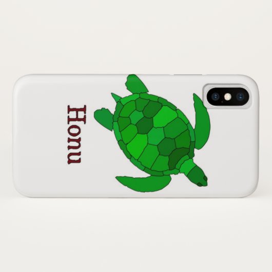 De bedreigde groene Hawaiiaanse Zee schildpad Case-Mate iPhone Case (Achterkant (horizontaal))